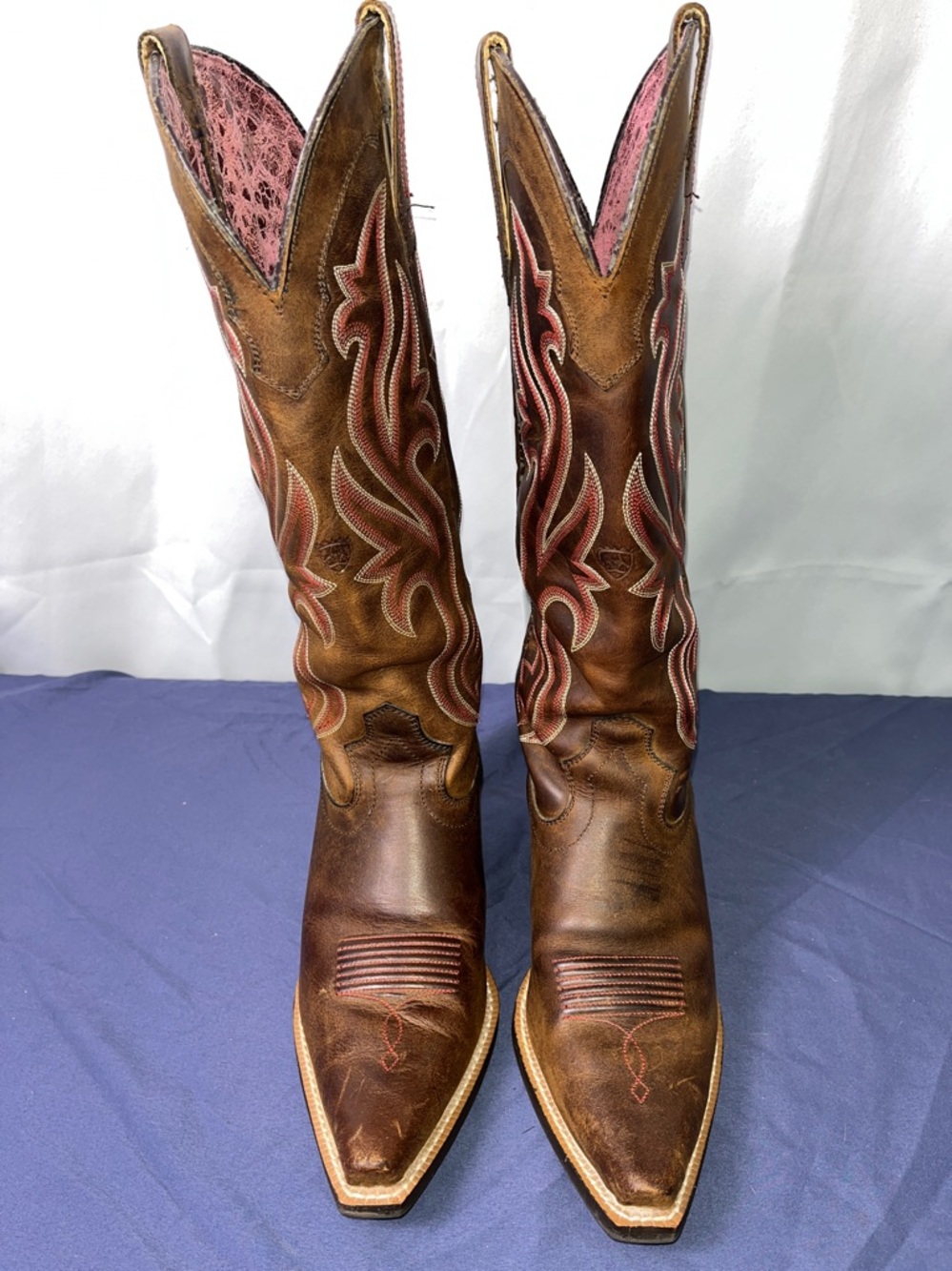 Ariat Heritage Women’s Brown Leather Western Boots - Picture 3 of 15